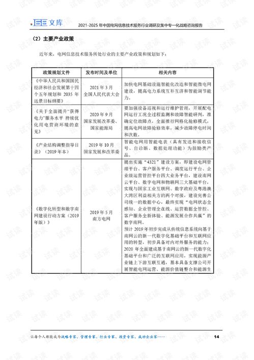 2021-2025年中國電網信息技術服務行業調研及集中專一化戰略咨詢報告